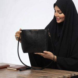کیف دوشی زنانه طرح پولک‌