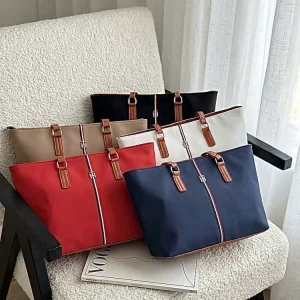 کیف دستی نوار سهرنگ و لوگو